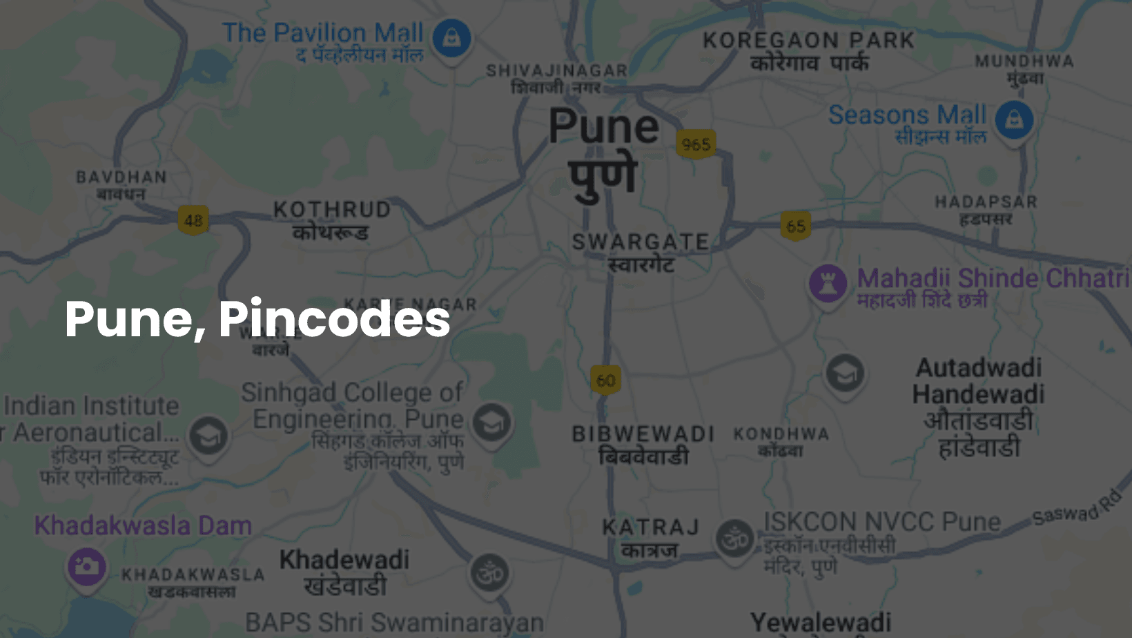 Pune Pincodes Mi Punekar