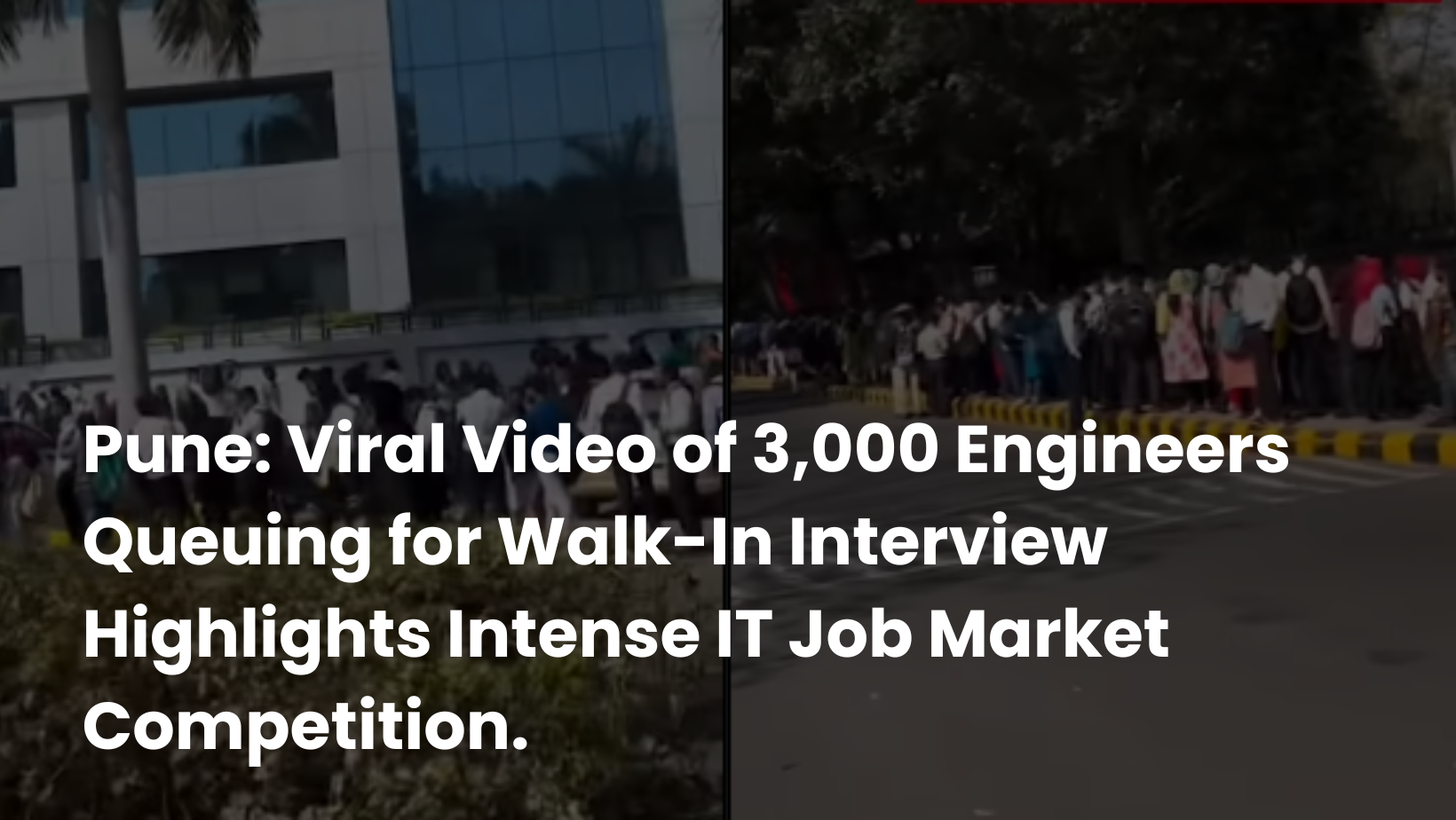 Pune: Viral Video of 3,000 Engineers Queuing for Walk-In Interview Highlights Intense IT Job Market Competition
